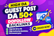 do manual guest posting and link building