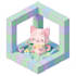 create 3d isometric cube art, pixel block and voxel design