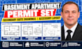basement apartment permit set, secondary suite drawings, accessory layout