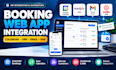 integrate booking web apps with CRM, google calendar, email and SMS apis