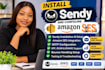 install sendy and configure amazon ses