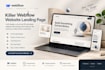 create killer webflow website landing page 3d animated website
