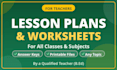 create lesson plans and worksheets for teachers