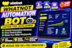 develop auto follow unfollow bot for whatnot
