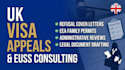 draft UK visa appeal cover letter and euss documentation