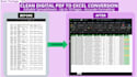 convert PDF, scanned documents and images to excel