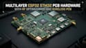 do multilayer esp32 stm32 pcb hardware with rf optimization and wireless connect