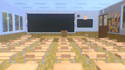 create psx lo fi anime class environment retro ps1 horror school interior 3d map