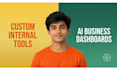 do custom internal tools, ai dashboards and business web apps