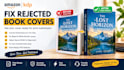 fix rejected book cover for amazon KDP