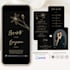 create an elegant animated wedding invitation video