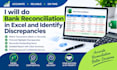 do bank reconciliation in excel and identify discrepancies