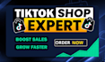 provide tiktok shop setup, product listing and store manager