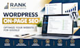 do wordpress onpage SEO optimization for google rankings