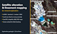 map alteration zones and lineaments from satellite imagery