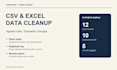 clean and deduplicate your excel or CSV data with an audit report