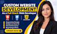 do custom website development as full stack web developer javascript html css