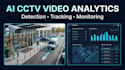develop ai cctv video analytics, object detection and video analytics tracking
