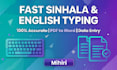 do fast sinhala and english typing and accurate data entry