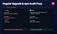 upgrade your angular app and fix npm vulnerabilities