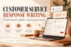 write customer service templates and faqs