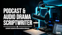 write a compelling podcast script with sound directions