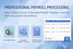 do payroll processing, invoices, payments and salary sheet in excel