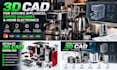 draft 3d cad for kitchen appliances, coffee machines and home electronics