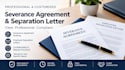 draft a severance agreement and separation letter