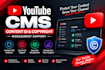provide professional youtube cms, content id, and copyright support