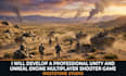 develop a professional unity or unreal engine multiplayer shooter game