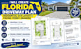 create florida driveway plan, residential site  layout and paving permit drawing