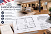 design basement remodel and living space floor plans