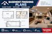 basement finishing floor plans and architectural drawings