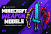create custom minecraft weapons and 3d models in blockbench