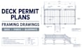 draw deck permit plans, framing drawings and porch blueprints