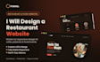 design and develop a responsive pizza  restaurant website