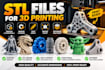 design, repair, fix, edit and modify stl files for 3d printing