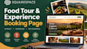 create squarespace food tour and experience booking