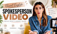 create spokeperson video for brand model