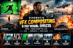 create cinematic vfx compositing and cgi visual effects for film projects