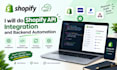 do shopify API integration and backend automation