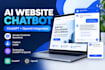 build ai chatbot website chatbot chatgpt openai API integration ai automation