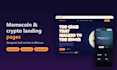 design a website for a memecoin or cryptocurrency