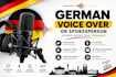be your professional male german voice over