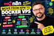 setup n8n docker vps server, fix self hosted n8n, migrate npm to docker