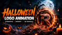 create a cinematic halloween logo animation and spooky intro