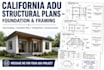 design california adu structural plans foundation and framing