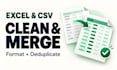 merge and clean your excel and CSV files