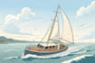 draw your boat into custom vector illustration